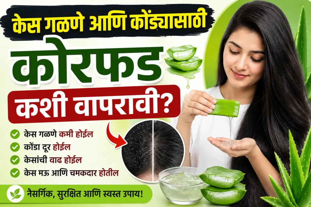 Aloe Vera For Hair in Marathi