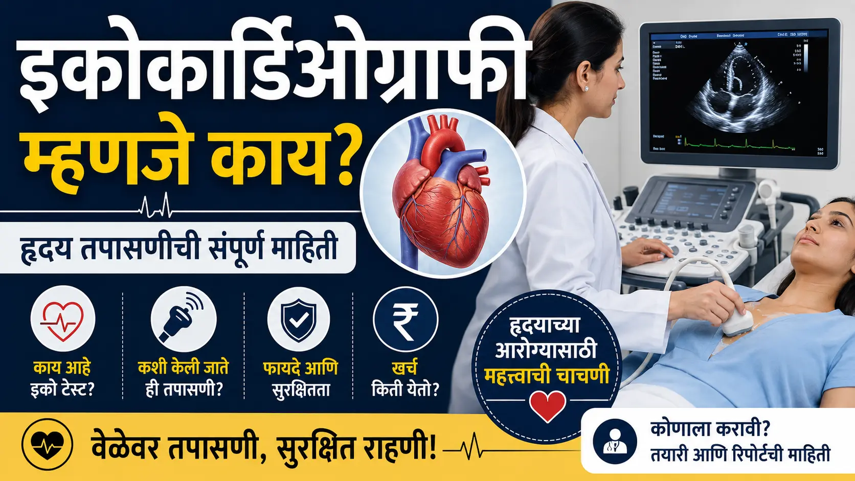Echocardiography meaning in marathi